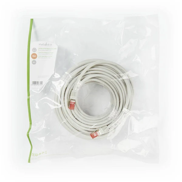 Nedis Cat6 S/FTP RJ45 Cavo di rete maschio - RJ45 maschio 0,5 m grigio