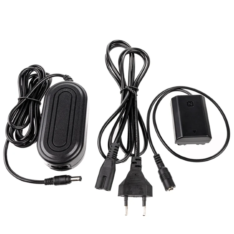 Caruba Sony NP-FZ100 Batteria fittizia a decodifica completa + adattatore di alimentazione AC-PW20 (standard USA)