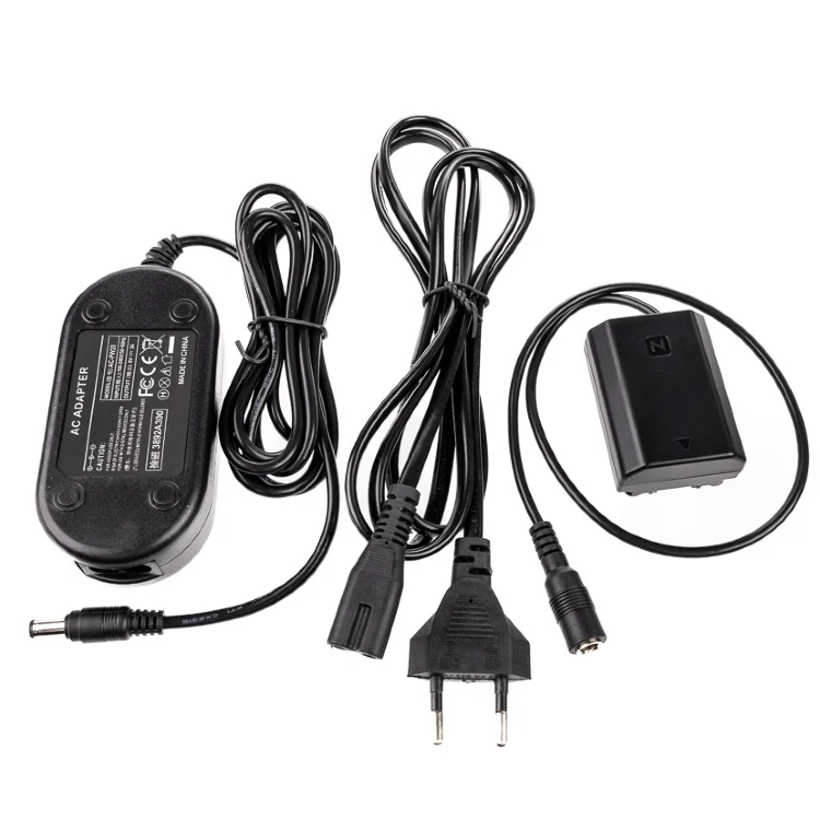 Caruba Sony NP-FZ100 Batteria fittizia a decodifica completa + adattatore di alimentazione AC-PW20 (standard USA)