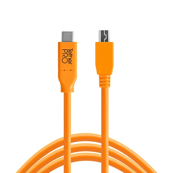 Tether Tools TetherPro USB-C a 2.0 Micro-B 5-Pin 4,6m arancione