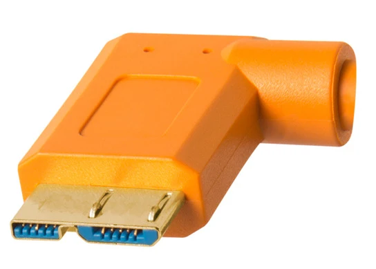 Tether Tools TetherPro USB 3.0 A maschio a Micro B ad angolo retto 4,6 m arancione