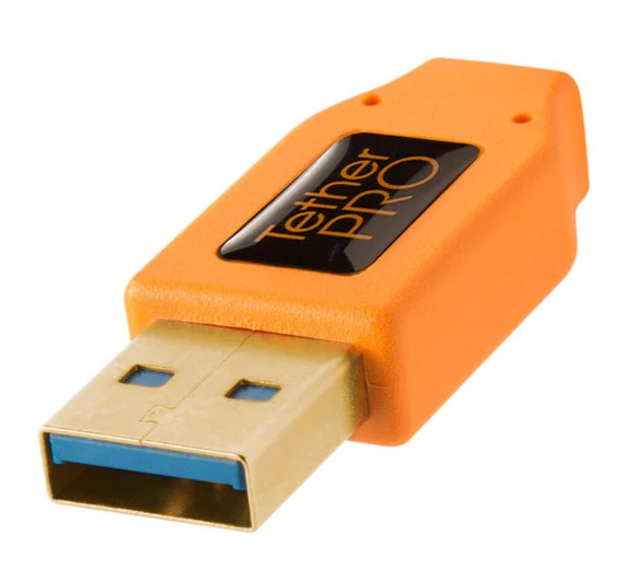 Tether Tools TetherPro USB 3.0 A maschio a Micro B ad angolo retto 4,6 m arancione
