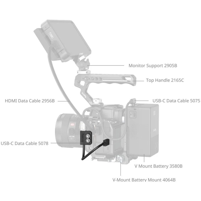 SmallRig 5078 Cavo dati USB-C (da maschio a femmina)