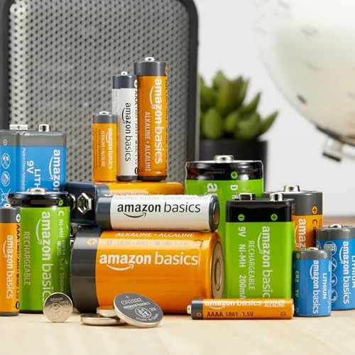 Amazon Basics Batterie industriali alcaline AA, confezione da 40