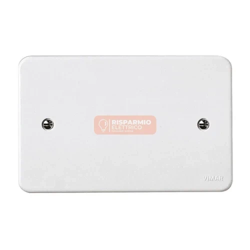 Coperchio Rettangolare per Scatola da Incasso 3 Moduli – Bianco, Mod. 02653
