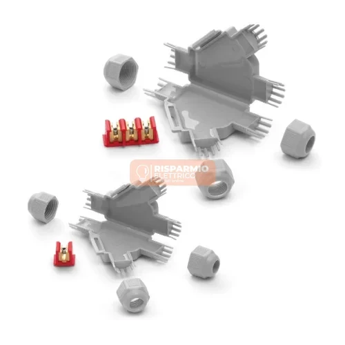 Raytech Little Joint Y Mini Giunto IP68/69K in Gel con Connettore – 1 Pz