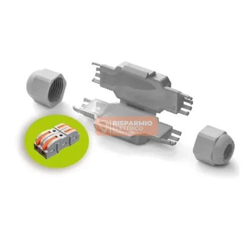 Raytech FRED Easy Giunto in Linea IP68/69 in Gel con Morsetto CF – 1 Pz