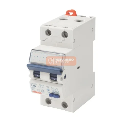 Interruttore Magnetotermico Differenziale Compatto Gewiss MDC60 2P 32A 300mA Tipo A Selettivo – GW95850