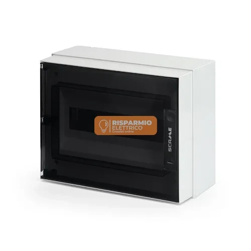 Centralino da Parete Scame Ikona IP66 12+1 Moduli DIN Grigio – 679.1012