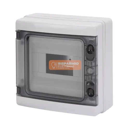 Centralino Gewiss IP65 8 Moduli con Pareti Lisce per Morsettiere – GW40102