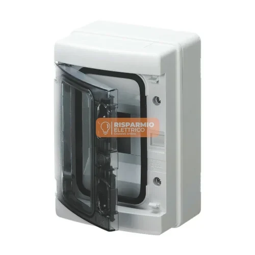 Centralino Gewiss IP65 4 Moduli con Pareti Lisce per Morsettiere – GW40101