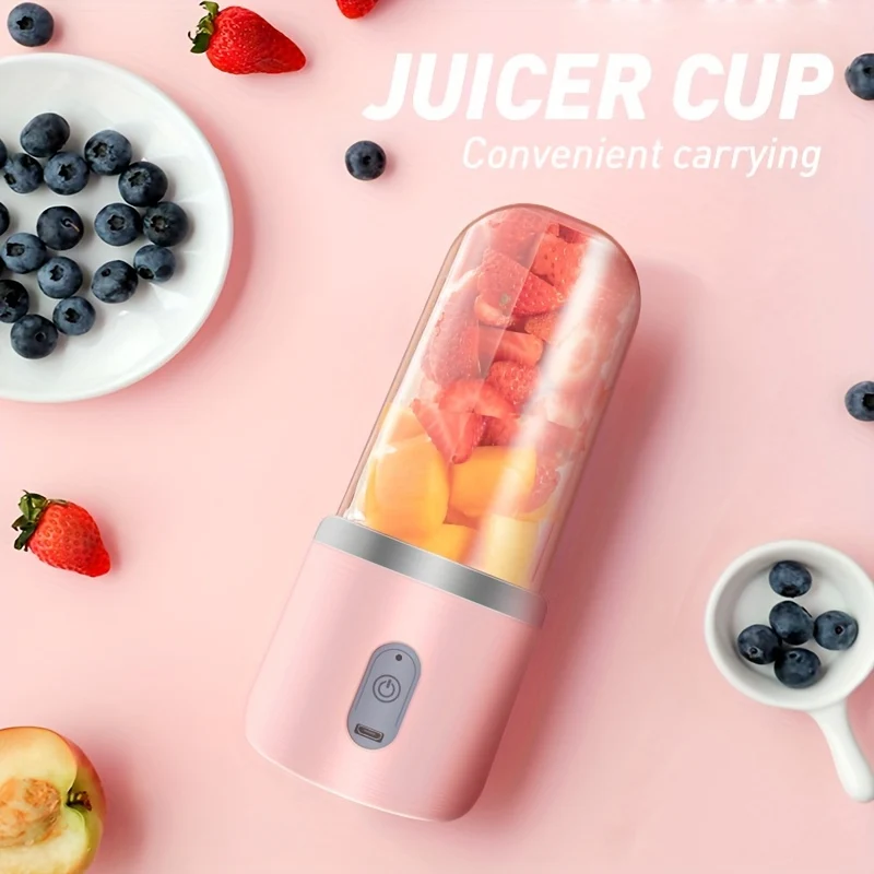 Spremiagrumi Portatile USB A 6 Lame, Spremiagrumi Tazza Per Succhi Di Frutta Spremiagrumi Elettrico Automatico Piccolo Frullatore Per Frullati Ice CrushCup Robot Da Cucina