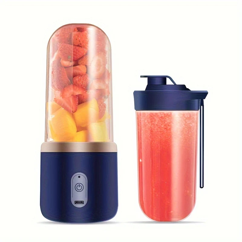 Spremiagrumi Portatile USB A 6 Lame, Spremiagrumi Tazza Per Succhi Di Frutta Spremiagrumi Elettrico Automatico Piccolo Frullatore Per Frullati Ice CrushCup Robot Da Cucina