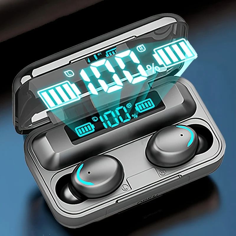 TWS Auricolari Wireless, Cuffie Stereo, Cuffie Sportive, Auricolari In Ear Con Display LED Di Ricarica