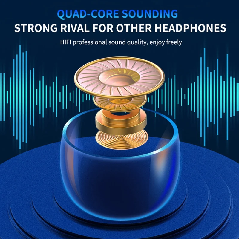 TWS Auricolari Wireless, Cuffie Stereo, Cuffie Sportive, Auricolari In Ear Con Display LED Di Ricarica