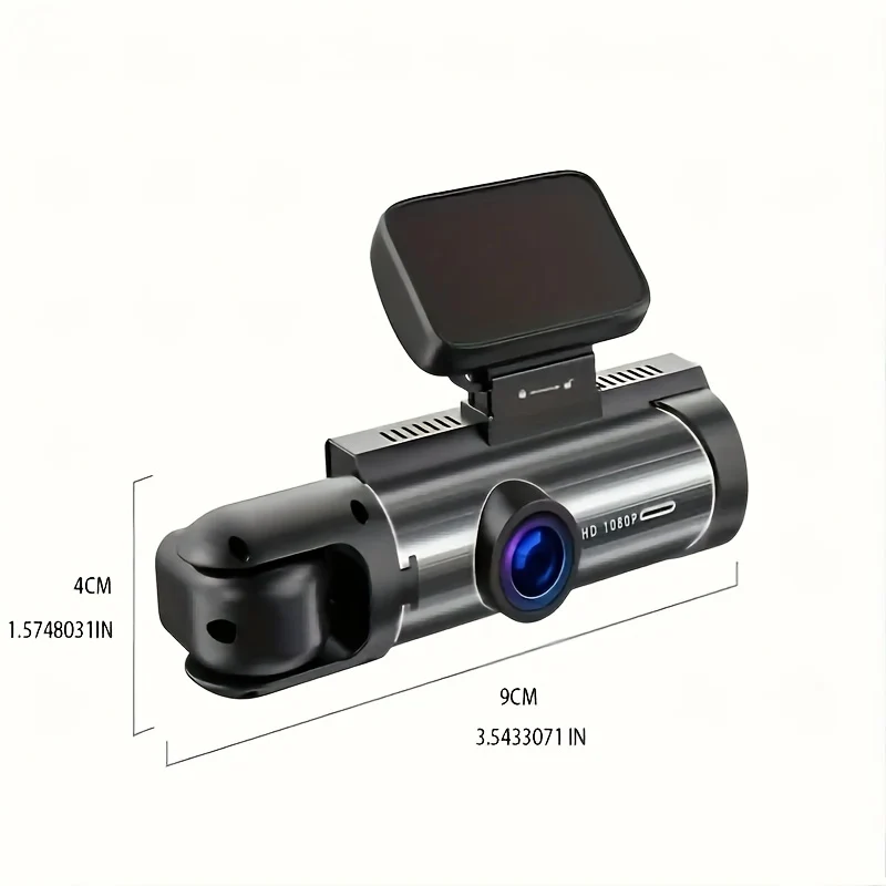 Dash Cam Anteriore E Interna, Dash Cam Da 3,16 Pollici 1080P, Sensore G HD Visione Notturna Registrazione In Loop DVR Per Auto Grandangolare (la Posizione Del Fotodiodo Blu È Casuale)
