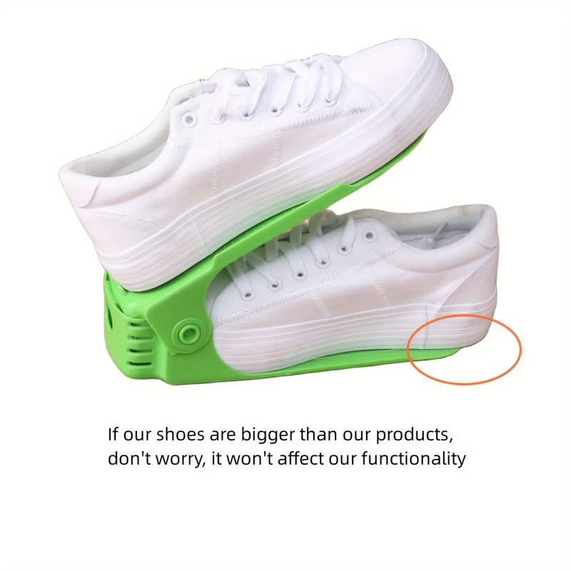 Organizzatore scarpe da 8pz., scarpiera regolabile, scarpiera doppio strato, impilatore per scarpe, scarpiera salvaspazio per dormitorio o armadio camera da letto