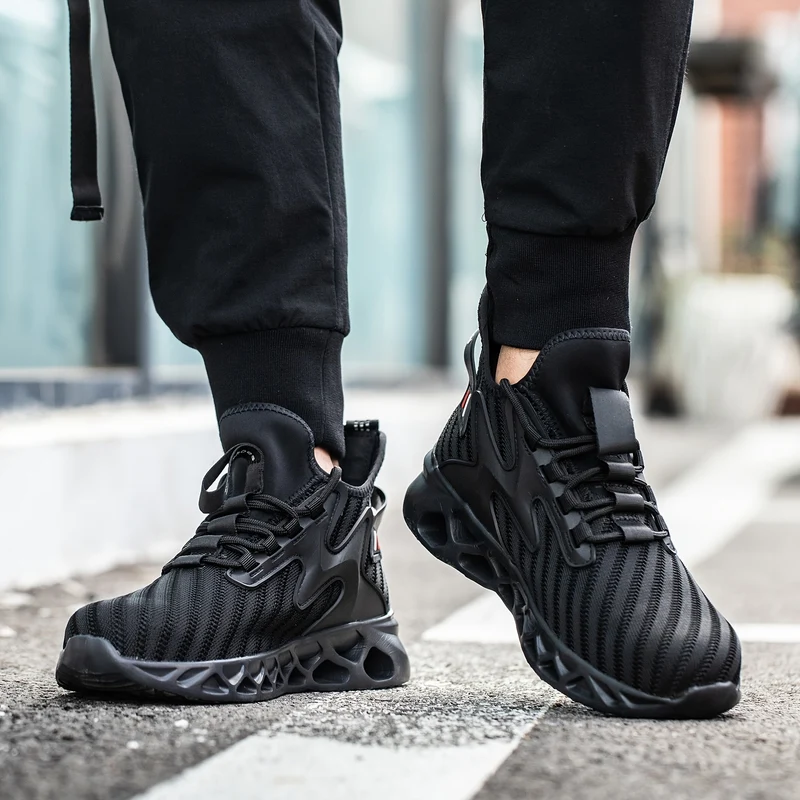 Scarpe di sicurezza da lavoro con punta d'acciaio per uomo, scarpe da lavoro antislittamento a prova di perforazione, scarpe da ginnastica leggere e traspiranti per l'edilizia industriale