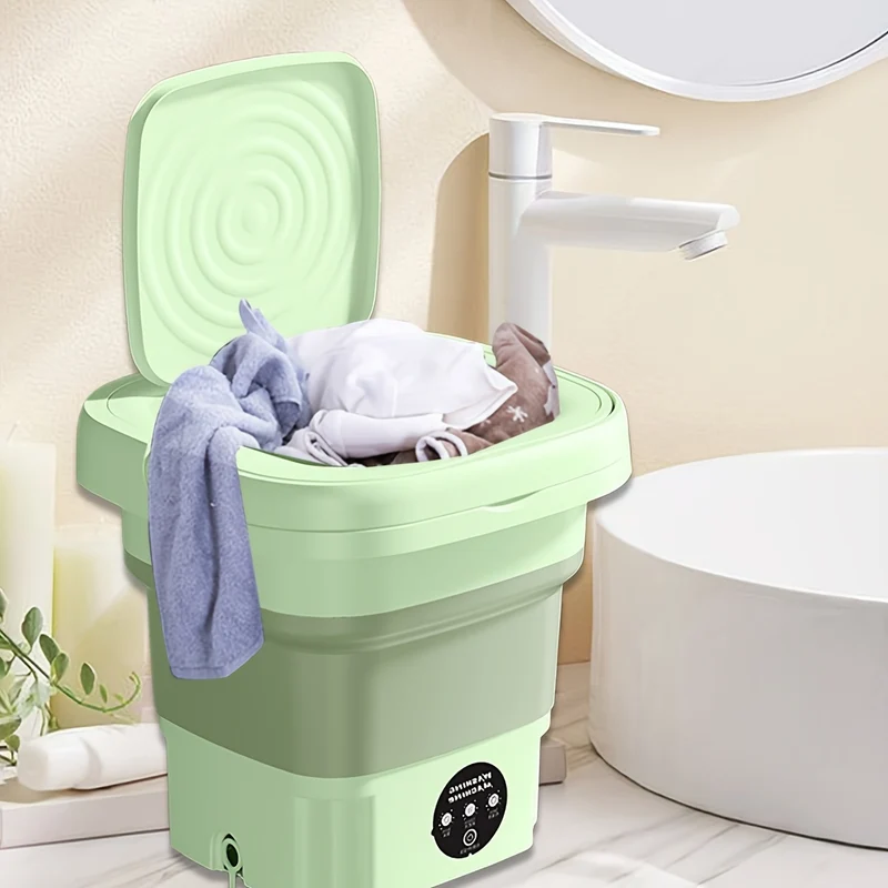 (Per UE) Mini Lavatrice, Lavatrice Automatica E Portatile, Facile Da Portare E Riporre Per L'intimo O L'abbigliamento Dei Bambini