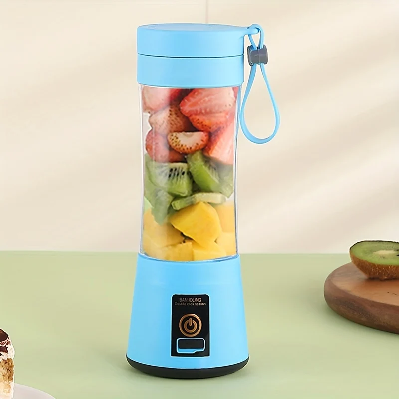 Tazza Frullatore Portatile USB Elettrica Premium, Mini Tazza Spremiagrumi Portatile Per Frullati E Frullati, Succhi Di Frutta, Latte, Frutta, Verdura, Bottiglia Shaker Per Proteine, Mixer, 380 Ml, Bottiglia Per Viaggi