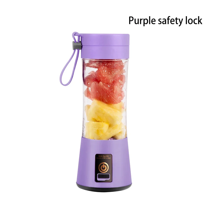 Tazza Frullatore Portatile USB Elettrica Premium, Mini Tazza Spremiagrumi Portatile Per Frullati E Frullati, Succhi Di Frutta, Latte, Frutta, Verdura, Bottiglia Shaker Per Proteine, Mixer, 380 Ml, Bottiglia Per Viaggi