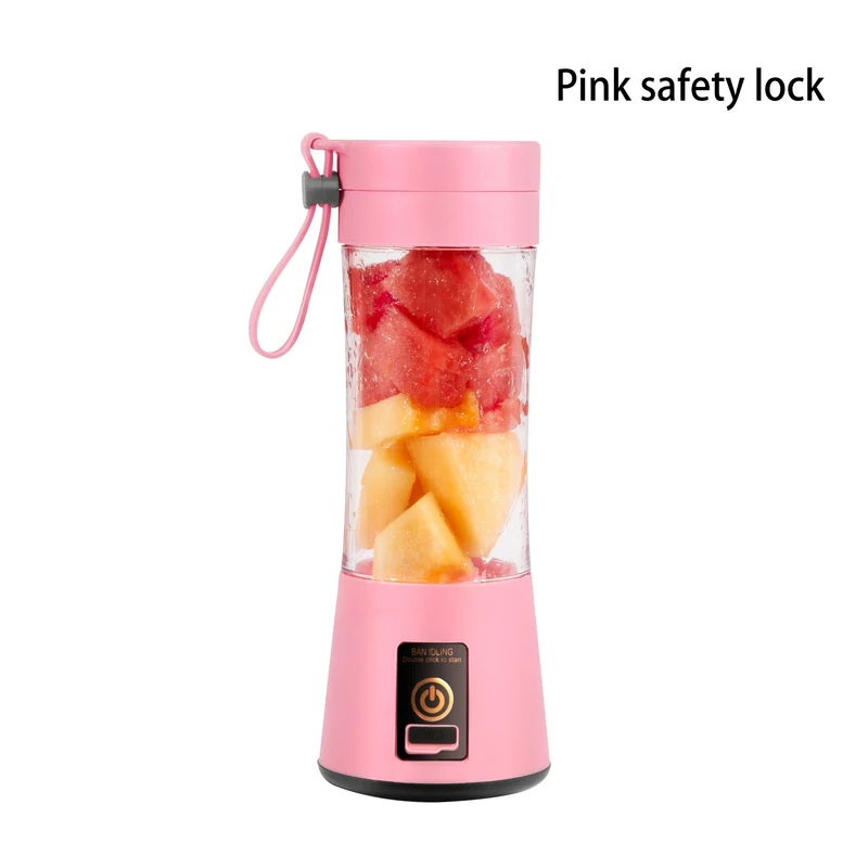 Tazza Frullatore Portatile USB Elettrica Premium, Mini Tazza Spremiagrumi Portatile Per Frullati E Frullati, Succhi Di Frutta, Latte, Frutta, Verdura, Bottiglia Shaker Per Proteine, Mixer, 380 Ml, Bottiglia Per Viaggi