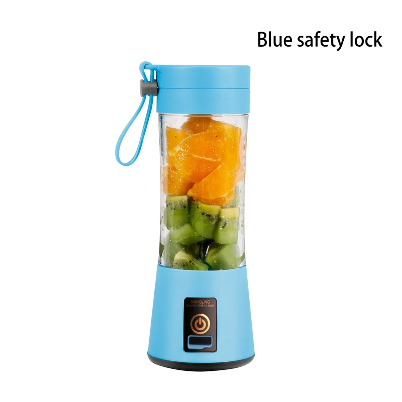 Tazza Frullatore Portatile USB Elettrica Premium, Mini Tazza Spremiagrumi Portatile Per Frullati E Frullati, Succhi Di Frutta, Latte, Frutta, Verdura, Bottiglia Shaker Per Proteine, Mixer, 380 Ml, Bottiglia Per Viaggi
