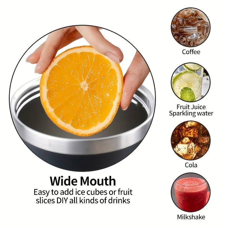 DKP Bottiglia D'acqua Con Capacità Di 40 Once Con Manico E Coperchio A Cannuccia, Bottiglie D'acqua In Acciaio Inossidabile Riutilizzabili E Isolate, Tazza Da Viaggio, Tazza Da Caffè, Tazza Da Auto, Tazza Da Acqua Per Uomini E Donne, Campeggio All'aperto