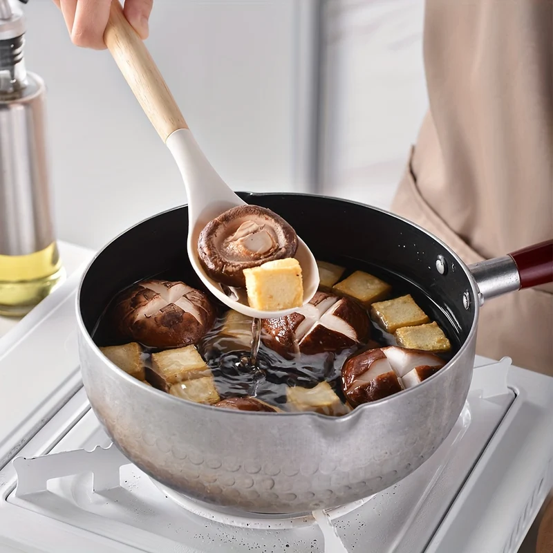 14 Pezzi/set, Set Di Utensili In Silicone, Set Di Utensili Da Cucina Bianchi, Utensili Da Cucina Di Sicurezza Con Secchio Portaoggetti, Utensili Da Cucina Antiaderenti Con Manico In Legno