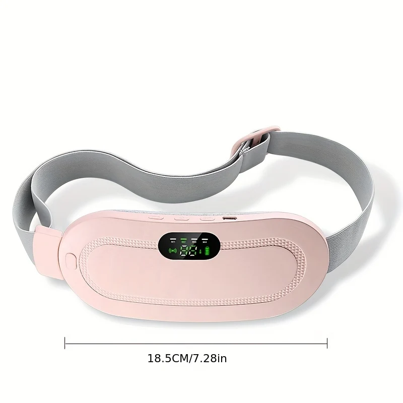 Cuscinetto Riscaldante Wireless Portatile, Cuscinetto Riscaldante Mestruale, Cuscinetto Riscaldante Per La Schiena, Regolazione Della Temperatura A 3 Velocità E Modalità Massaggio A 4 Velocità, Fascia Addominale