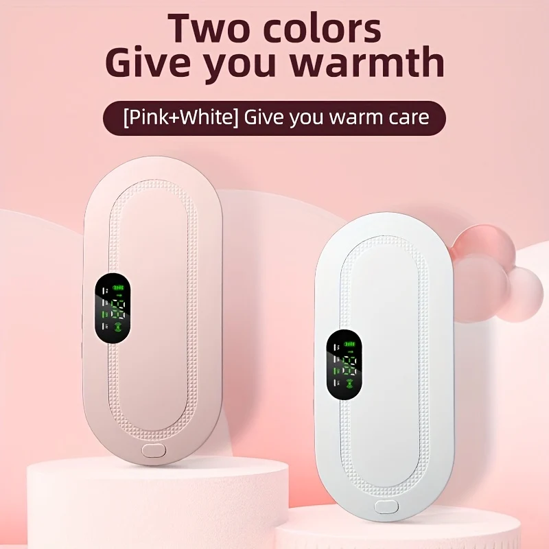 Cuscinetto Riscaldante Wireless Portatile, Cuscinetto Riscaldante Mestruale, Cuscinetto Riscaldante Per La Schiena, Regolazione Della Temperatura A 3 Velocità E Modalità Massaggio A 4 Velocità, Fascia Addominale