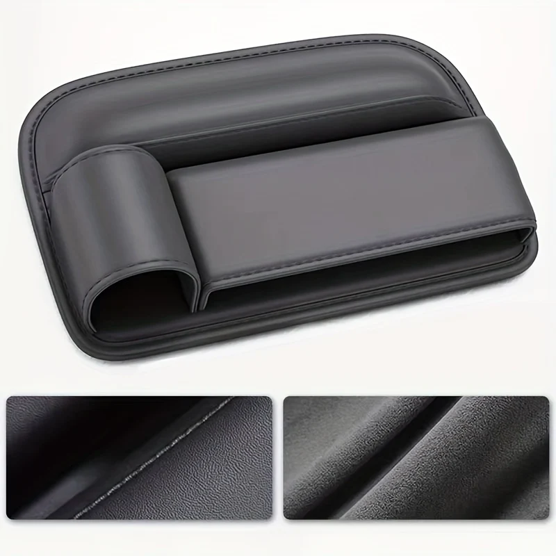 Organizer per seggiolino auto premium Borsa portaoggetti per sedile anteriore in pelle testurizzata con portabicchieri Riempitore per fessure per console centrale automatica, Natale, Halloween, regalo per il giorno del Ringraziamento