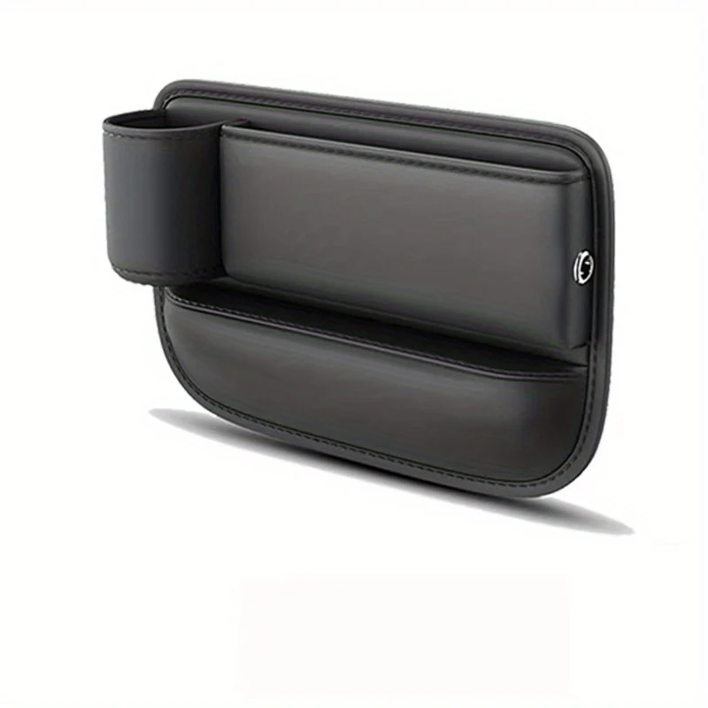 Organizer per seggiolino auto premium Borsa portaoggetti per sedile anteriore in pelle testurizzata con portabicchieri Riempitore per fessure per console centrale automatica, Natale, Halloween, regalo per il giorno del Ringraziamento
