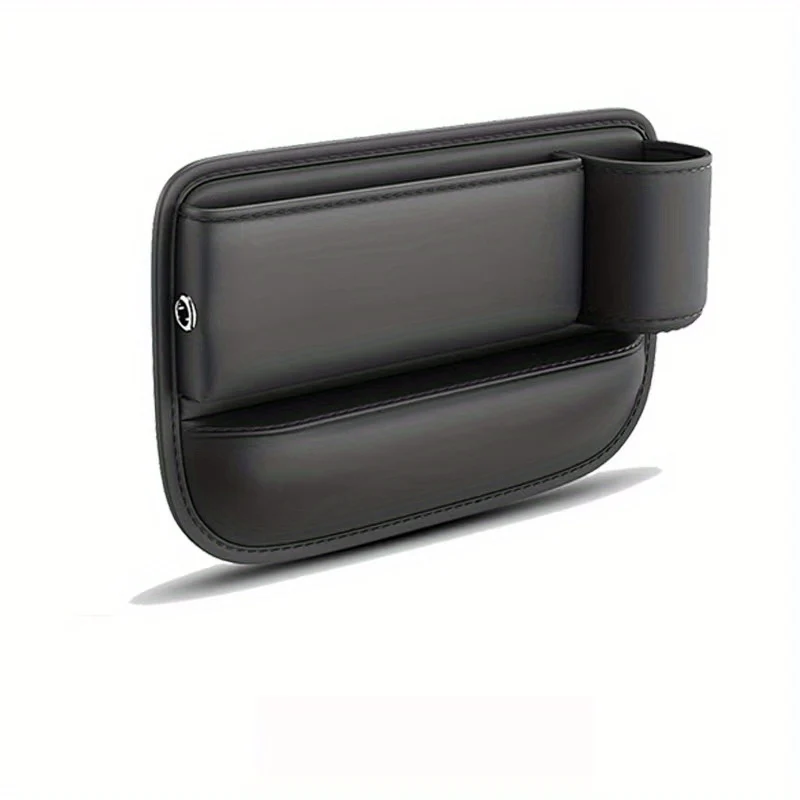 Organizer per seggiolino auto premium Borsa portaoggetti per sedile anteriore in pelle testurizzata con portabicchieri Riempitore per fessure per console centrale automatica, Natale, Halloween, regalo per il giorno del Ringraziamento