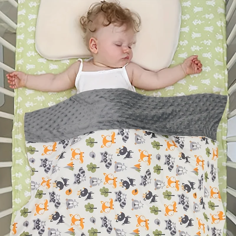 Double Beanie Coperta Bambino Autunno Inverno Plush Quilt Bambini Confortevole Coperta Coperta Coperta 1pc