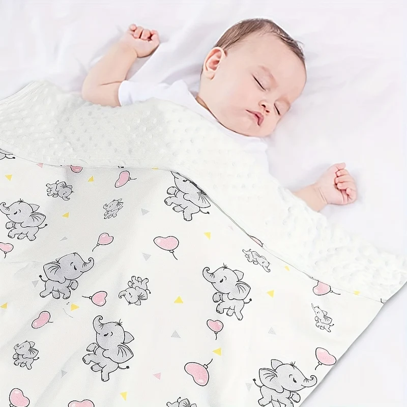 Double Beanie Coperta Bambino Autunno Inverno Plush Quilt Bambini Confortevole Coperta Coperta Coperta 1pc