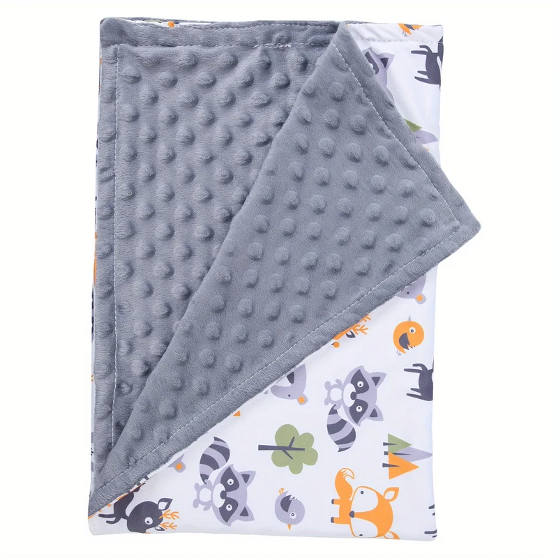 Double Beanie Coperta Bambino Autunno Inverno Plush Quilt Bambini Confortevole Coperta Coperta Coperta 1pc