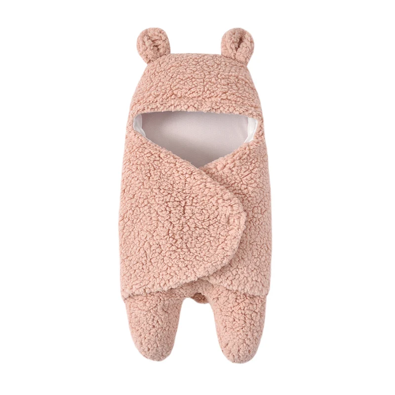 Fascia ultra morbida per orsacchiotto in pile invernale per neonato, regalo di Natale, Halloween, giorno del Ringraziamento