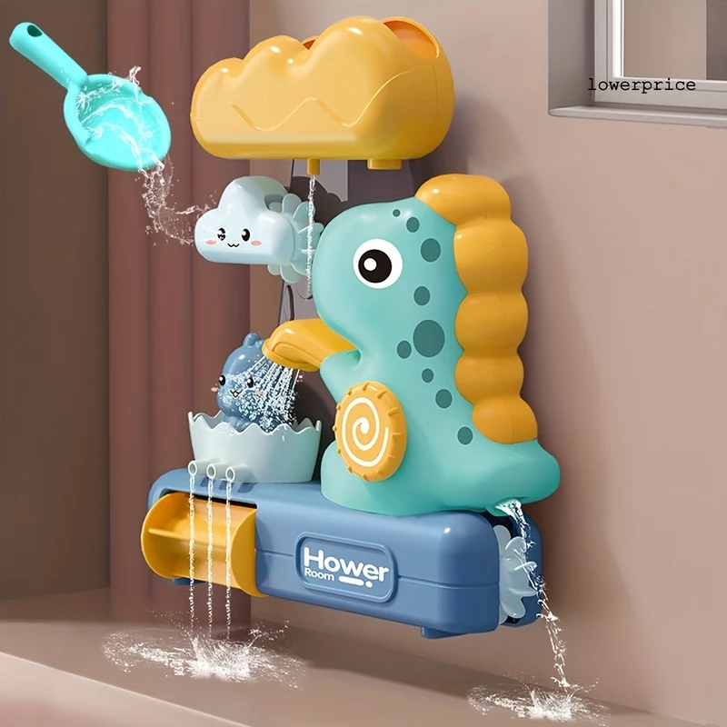 Giocattolo per il bagnetto del bambino Dinosauro Bagno Doccia Acqua nebulizzata Giocattolo Bagno Bagno Vasca da bagno Doccia Gioco Giocattolo per bambini Giocattoli da bagno Natale Halloween Regali del Ringraziamento