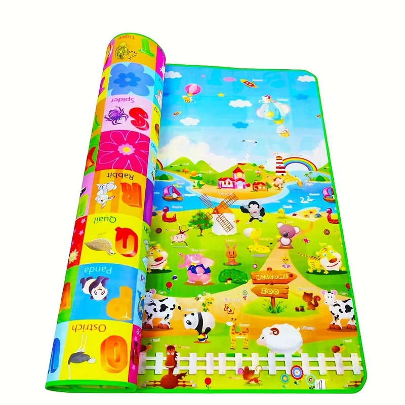 Doppio Tappetino Strisciante Per Bambini In Eva, Impermeabile E Antiumidità, Tappetino Da Gioco In Schiuma, Regalo Di Natale / Halloween / Giorno Del Ringraziamento
