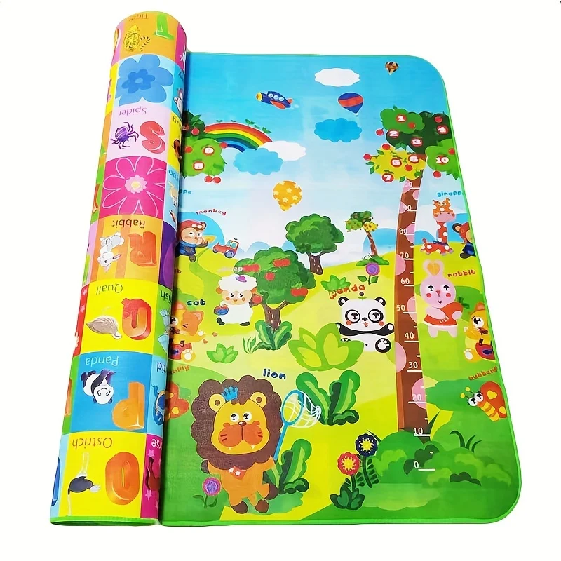 Doppio Tappetino Strisciante Per Bambini In Eva, Impermeabile E Antiumidità, Tappetino Da Gioco In Schiuma, Regalo Di Natale / Halloween / Giorno Del Ringraziamento