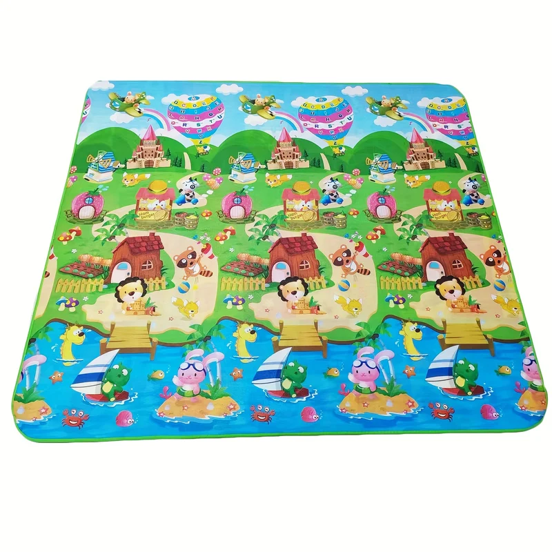 Doppio Tappetino Strisciante Per Bambini In Eva, Impermeabile E Antiumidità, Tappetino Da Gioco In Schiuma, Regalo Di Natale / Halloween / Giorno Del Ringraziamento