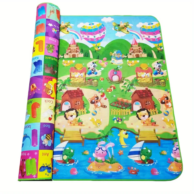 Doppio Tappetino Strisciante Per Bambini In Eva, Impermeabile E Antiumidità, Tappetino Da Gioco In Schiuma, Regalo Di Natale / Halloween / Giorno Del Ringraziamento