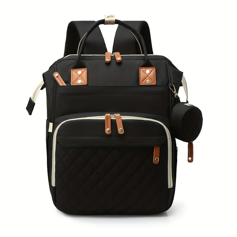 Borsa per mamma classica Borsa per mamma e bambino multifunzionale con ricarica USB Borsa per mamma e bambino leggera in tinta unita Borsa per pannolini Natale, Halloween, regalo di Ringraziamento