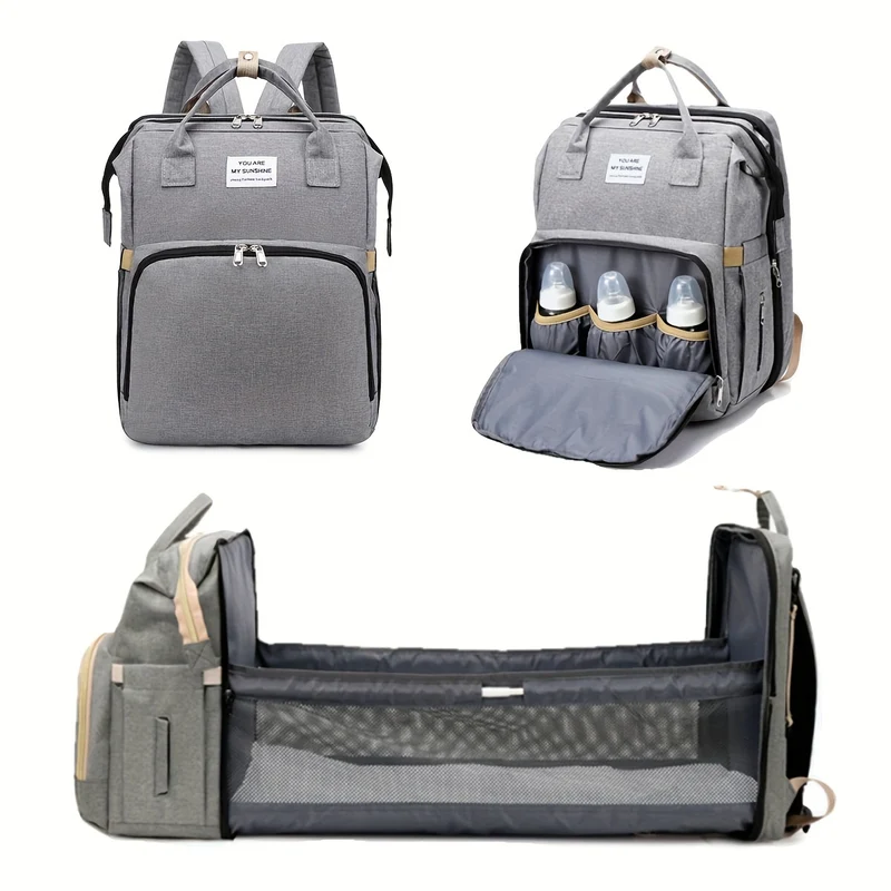 Borsa per pannolini di grande capacità da 1 pezzo, zaino portatile per mamma, regalo di Halloween, Ringraziamento e Natale