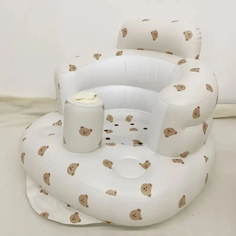 1pc Baby Sitting Bath Stool, Sedia Portatile Anti-Caduta Con Design Largo, Divano Gonfiabile E Sedia Pieghevole!