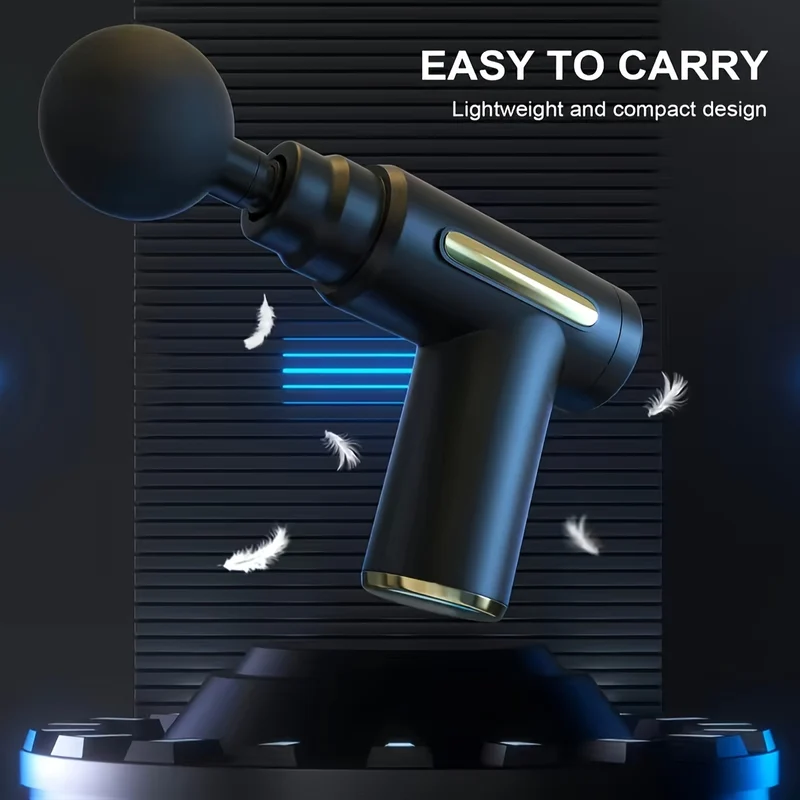 1pc Pistola Per Massaggi, Massaggiatore A Percussione Portatile Per Tessuti Profondi, Design Ultra Compatto Ed Elegante, Alimentato Da Alta Coppia, Regali Per Uomini E Donne