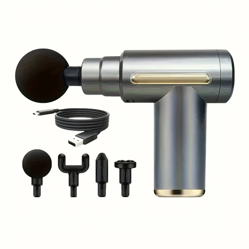 1pc Pistola Per Massaggi, Massaggiatore A Percussione Portatile Per Tessuti Profondi, Design Ultra Compatto Ed Elegante, Alimentato Da Alta Coppia, Regali Per Uomini E Donne