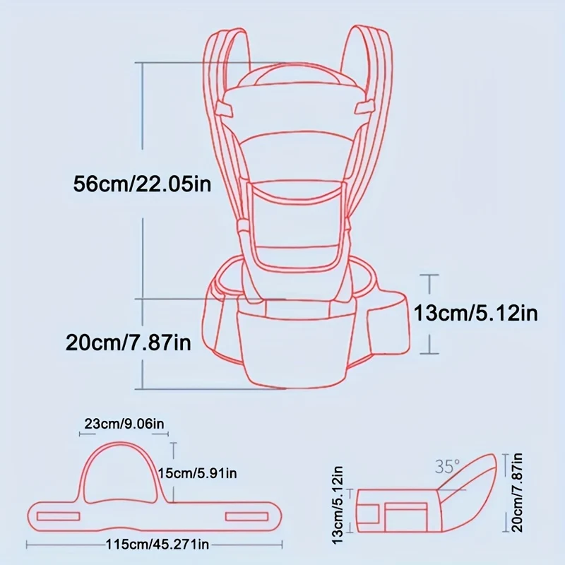 Zaino ergonomico per marsupio: comfort e sicurezza per il tuo piccolo in movimento, regalo di Natale per il giorno del Ringraziamento