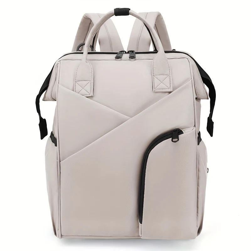Spazio multistrato Borsa per mamma semplice in tinta unita di grande capacità Borsa per mamma semplice Zaino portatile multifunzionale, Regalo di Natale per il Giorno del Ringraziamento di Halloween